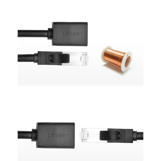 Кабель Ugreen Ethernet RJ45 Cat 6 FTP 1000Mbps 2m Black (6957303882816) - Фото 10 Кабель Ugreen Ethernet RJ45 Cat 6 FTP 1000Mbps 2m Black (6957303882816) - изображение 10