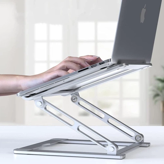 Подставка для ноутбука Tech-Protect Prodesk Universal Silver (9589046919398) - изображение 8