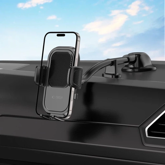 Автодержатель Tech-Protect V8 Universal Long Arm Dashboard & Windshield Car Mount Black (5906302360918) - изображение 8