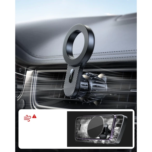 Автотримач Joyroom Magnetic Car Holder Black with MagSafe (JR-ZS355) - зображення 10