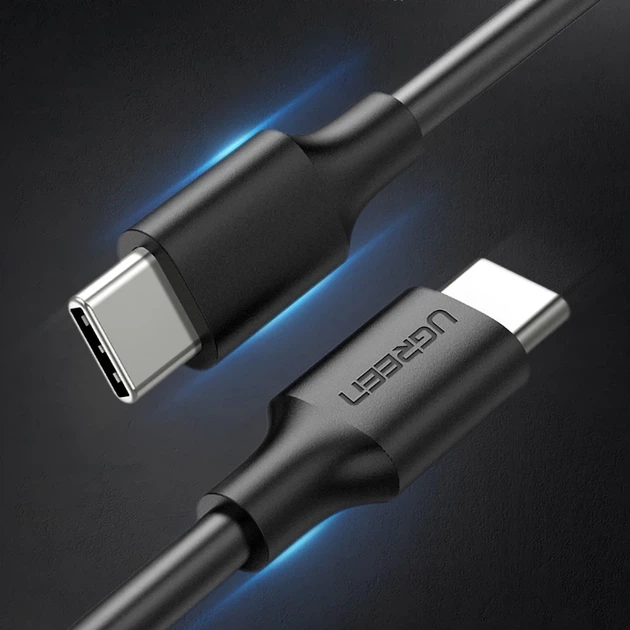 Кабель Ugreen USB Type-C 3A 2m Black (6957303813063) - Фото 3 Кабель Ugreen USB Type-C 3A 2m Black (6957303813063) - зображення 3