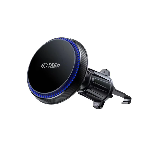 Автодержатель с функцией беспроводной зарядки Tech-Protect MM15W-V4 Magnetic Vent 15W Black with MagSafe (9490713933787) - изображение 2