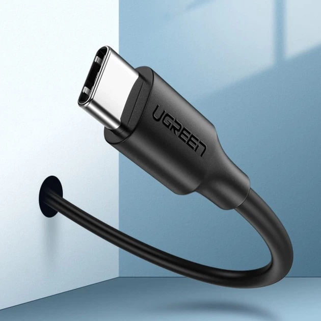 Кабель Ugreen USB-A to USB Type-C 3A 1.5m Black (6957303861170) - Фото 4 Кабель Ugreen USB-A to USB Type-C 3A 1.5m Black (6957303861170) - зображення 4