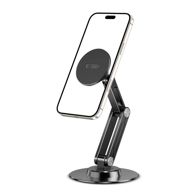Подставка Tech-Protect DPT100 Universal Magnetic Phone Desktop Stand Black with MagSafe (5906302360512) - изображение 2