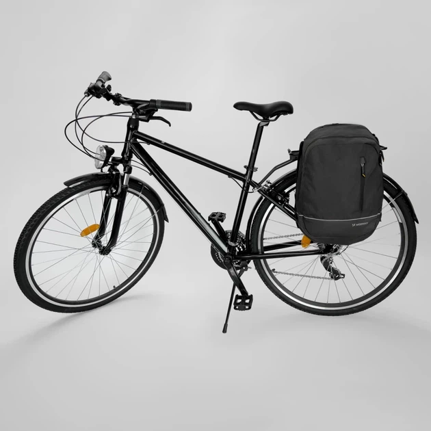 Рюкзак для велосипеда на багажник Wozinsky 2-in-1 Bike Bag Double Backpack 30L Black (WBB30BK) - изображение 10