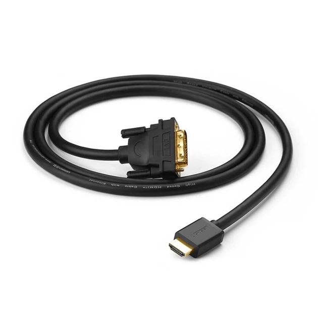 Кабель Ugreen HDMI to DVI 4K 60Hz 30AWG 1m Black (UGR195BLK) - Фото 2 Кабель Ugreen HDMI to DVI 4K 60Hz 30AWG 1m Black (UGR195BLK) - зображення 2