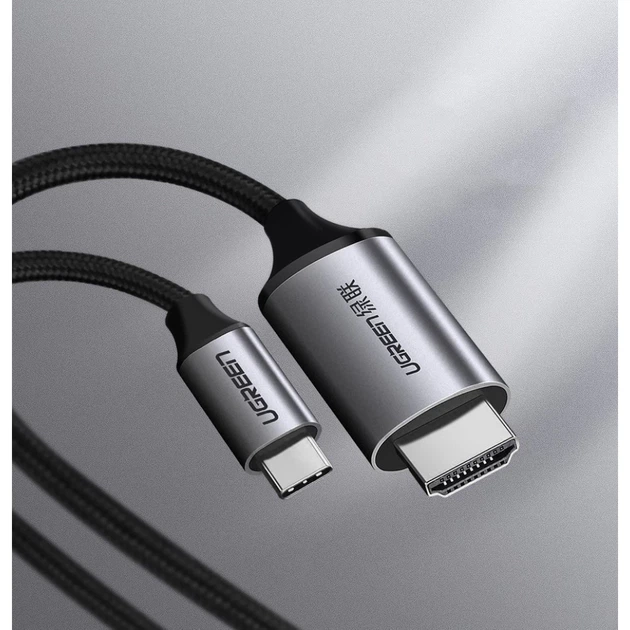 Кабель Ugreen HDMI to USB Type-C 4K 60Hz 1.5m Black (UGR064BLK) - зображення 4