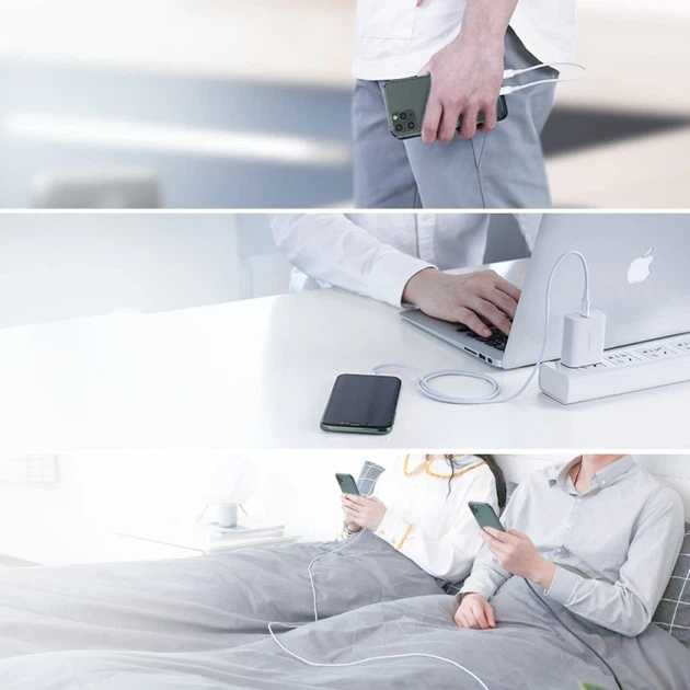 Кабель Ugreen USB Type-C to Lightning 3A 0.25m White (UGR1291WHT) - изображение 12