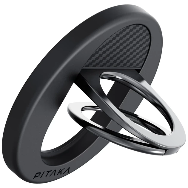 Кольцо-держатель Pitaka MagEZ Grip 3 Black Grey with MagSafe (MGB2402) - Фото 5 Кольцо-держатель Pitaka MagEZ Grip 3 Black Grey with MagSafe (MGB2402) - изображение 5