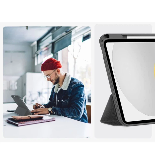 Чехол Tech-Protect SC Pen Canvas для iPad 11 2025 11th Gen | 10.9 2022 10th Gen Charcoal Grey (5906302330928) - изображение 10