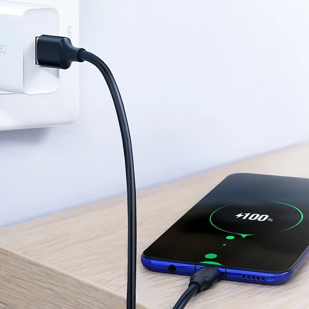 Кабель Ugreen Quick Charge USB-A to USB Type-C 3A 0.25m Black (6957303861149) - Фото 14 Кабель Ugreen Quick Charge USB-A to USB Type-C 3A 0.25m Black (6957303861149) - изображение 14