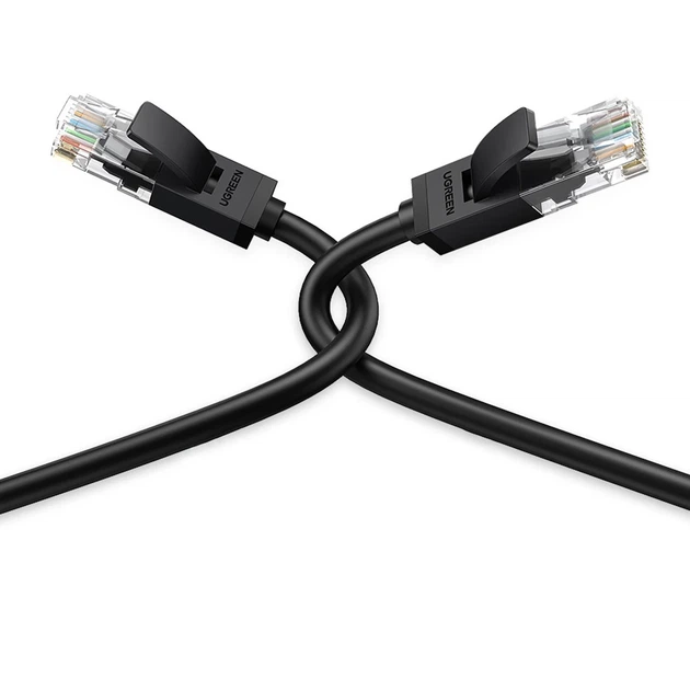 Кабель Ugreen LAN Ethernet Cat.6 8m Black (UGR214BLK) - зображення 2