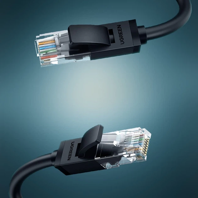 Кабель Ugreen LAN Ethernet Cat.6 8m Black (UGR214BLK) - зображення 4