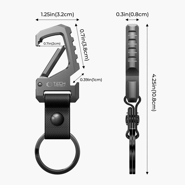 Брелок Tech-Protect Slidelock Gunmetal (5906302363582) - изображение 7