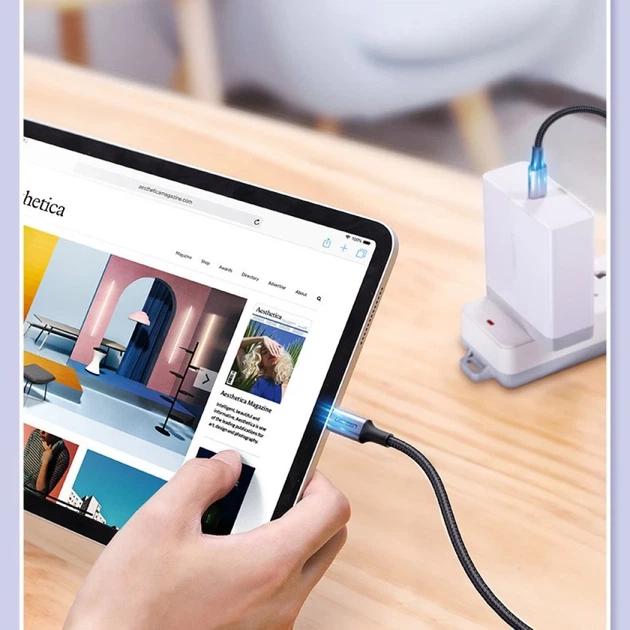 Кабель Ugreen Quick Charge USB Type-C to USB Type-C 100W 5A 480Mbps 1m Gray (UGR1149GRY) - изображение 2