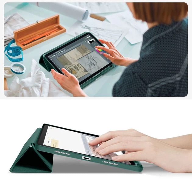 Чехол Tech-Protect SC Pen Canvas для iPad 11 2025 11th Gen | 10.9 2022 10th Gen Moss Green (5906302330942) - изображение 10