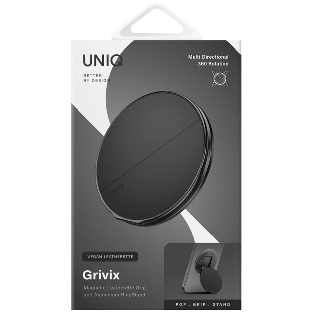 Магнитный держатель UNIQ Grivix Classic 360 Mount&Grip Stand Black (8886463696521) - изображение 4
