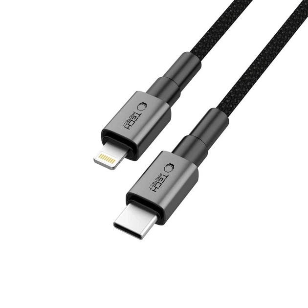 Кабель Tech-Protect Ultraboost DNA USB-C to Lightning 27W 1 m Iron Grey (5906302380879) - Фото 3 Кабель Tech-Protect Ultraboost DNA USB-C to Lightning 27W 1 m Iron Grey (5906302380879) - изображение 3