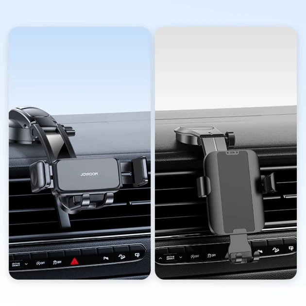 Автодержатель Joyroom Mechanical Car Cockpit Holder Black (JR-ZS283-BK-CK) - Фото 4 Автодержатель Joyroom Mechanical Car Cockpit Holder Black (JR-ZS283-BK-CK) - изображение 4