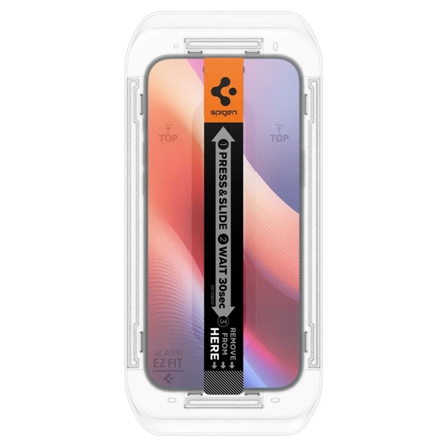 Защитное стекло Spigen Glas.TR EZ "EZ FIT" для iPhone 16 Pro Max Clear (2 pack) (AGL07907) - изображение 6
