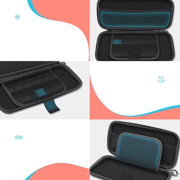 Чехол Ugreen Case Box for Nintendo Switch and Accessories 26cm x 12cm x 4cm Black (UGR482BLK) - изображение 8
