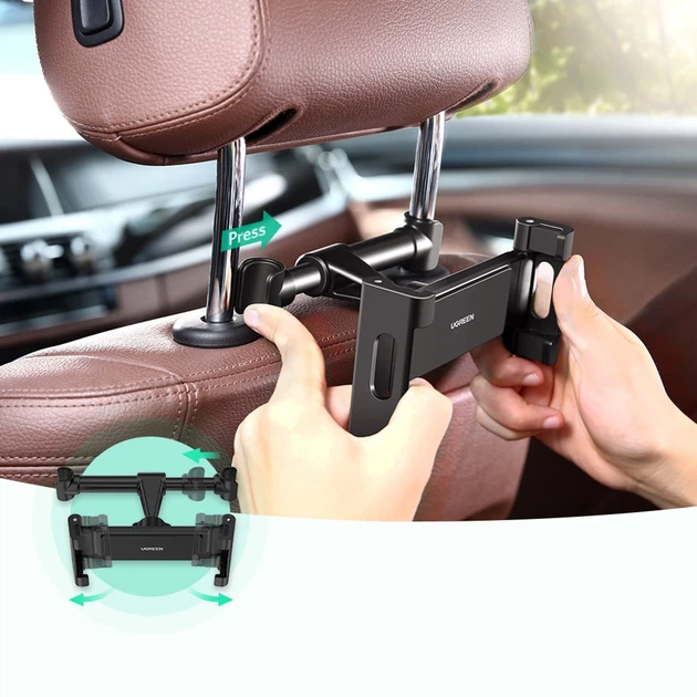 Автодержатель Ugreen Car Holder on the Headrest Black (UGR283) - изображение 6