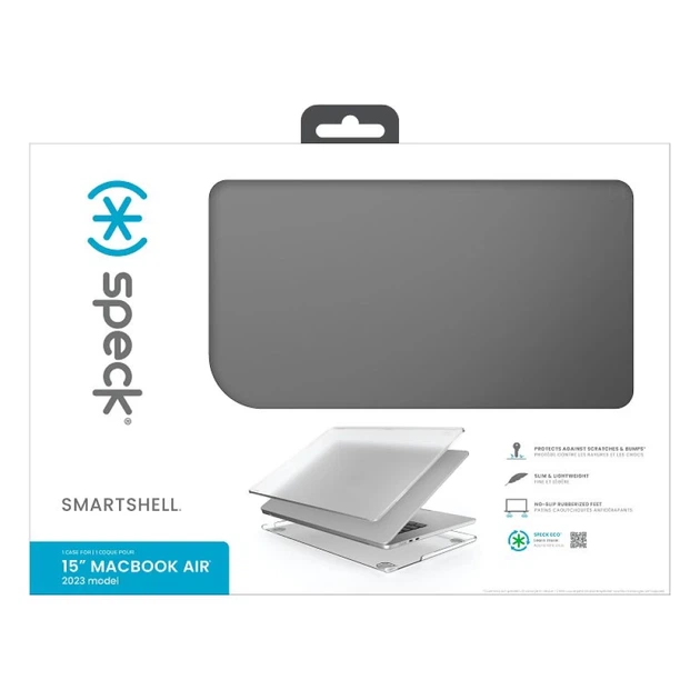 Чехол Speck SmartShell для MacBook Air 15.3 M2 | M3 | M4 (2023-2025) Obsidian (150584-3085) - изображение 7
