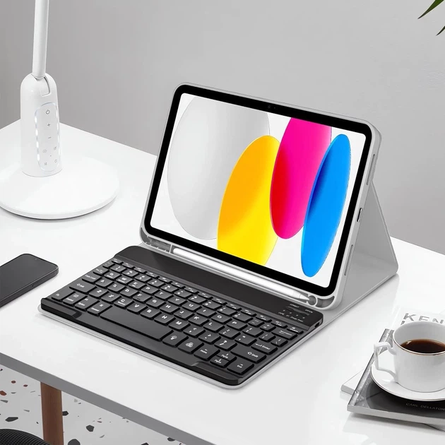 Чехол-клавиатура Tech-Protect SC Pen + Keyboard для iPad 11 2025 11th Gen | 10.9 2022 10th Gen Grey (5906302363117) - изображение 3