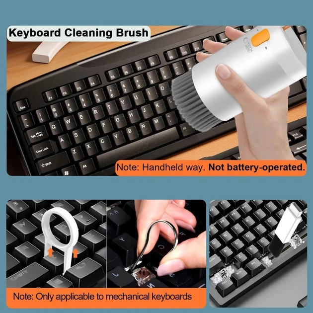 Набор для чистки Tech-Protect CS01 20-in-1 Phone & Earphone & Tablet & Laptop White (5906302360758) - изображение 7