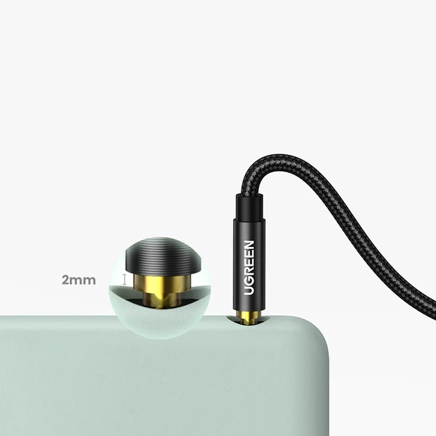 Кабель Ugreen Audio Cable 2x Mini Jack 2m Black (6957303853632) - изображение 9