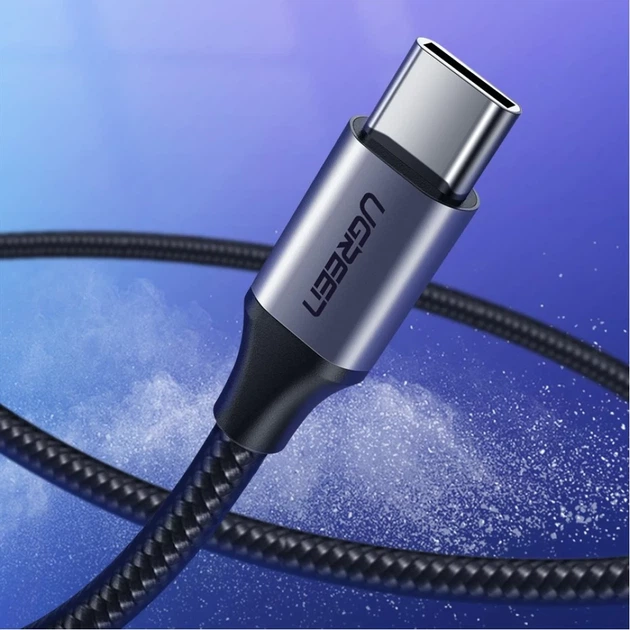 Кабель Ugreen Quick Charge USB-A to USB Type-C 3A 0.5m Gray (6957303861255) - Фото 7 Кабель Ugreen Quick Charge USB-A to USB Type-C 3A 0.5m Gray (6957303861255) - зображення 7
