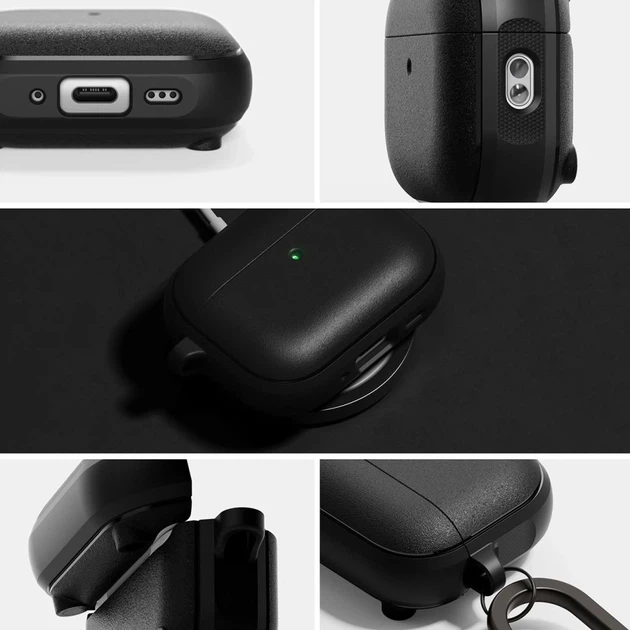 Чохол для навушників Ringke Onyx Magnetic для AirPods Pro 3 Black with MagSafe (8800293859369) - зображення 4