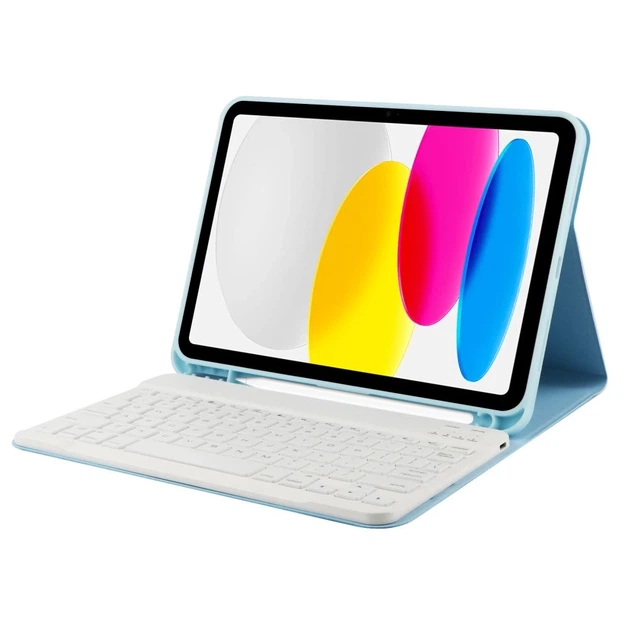 Чехол-клавиатура Tech-Protect SmartCase + Keyboard для Apple iPad 11 2025 11th Gen | 10.9 2022 10th Gen Sky Blue (9490713934630) - изображение 3