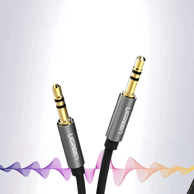 Кабель Ugreen AUX Mini Jack 3.5mm to Mini Jack 3.5mm 5m Black (6957303817375) - зображення 2