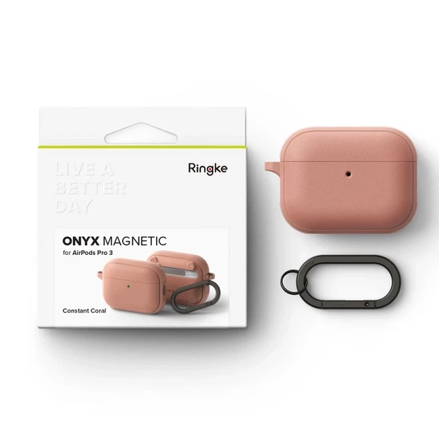 Чохол Ringke Onyx Magnetic для AirPods Pro 3 Constant Coral with MagSafe (8800293859383) - зображення 7