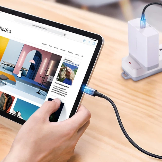 Кабель Ugreen Quick Charge USB Type-C to USB Type-C 100 Вт 5A 3m Gray (UGR1171GRY) - Фото 3 Кабель Ugreen Quick Charge USB Type-C to USB Type-C 100 Вт 5A 3m Gray (UGR1171GRY) - изображение 3