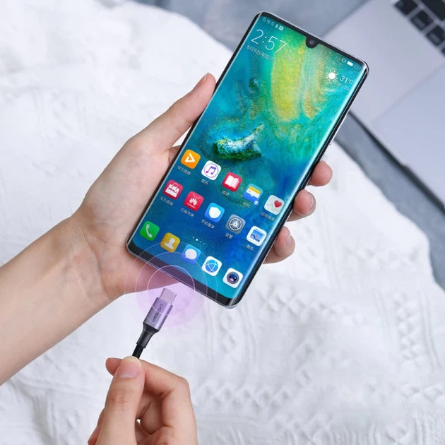 Кабель Ugreen Quick Charge USB Type-C to USB Type-C 100 Вт 5A 3m Gray (UGR1171GRY) - Фото 11 Кабель Ugreen Quick Charge USB Type-C to USB Type-C 100 Вт 5A 3m Gray (UGR1171GRY) - изображение 11