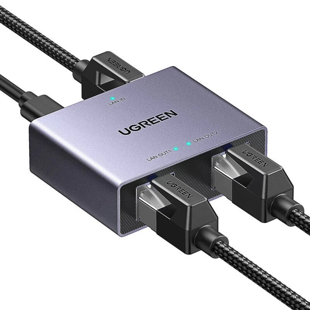 Розгалужувач Ugreen Ethernet Black (NW301) - зображення 2