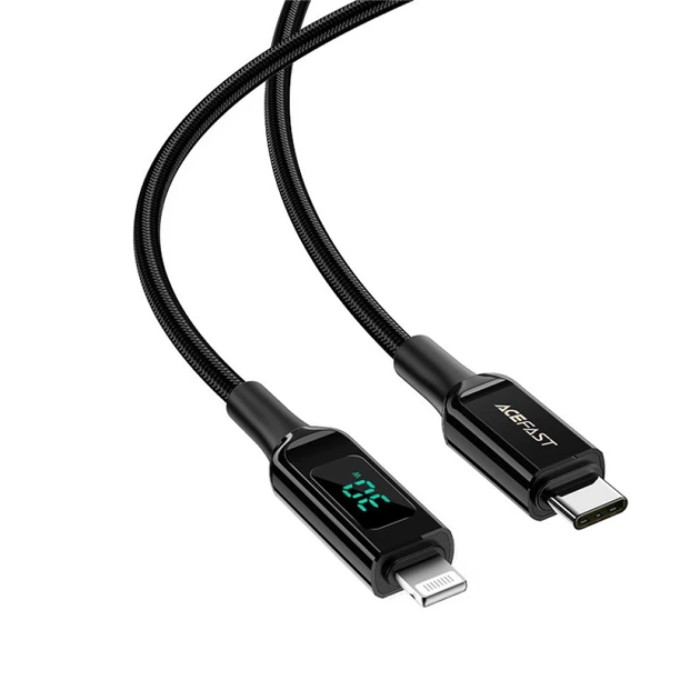 Кабель Acefast MFI USB-C to Lightning 1.2m 30W Black (C6-01 Black) - изображение 2
