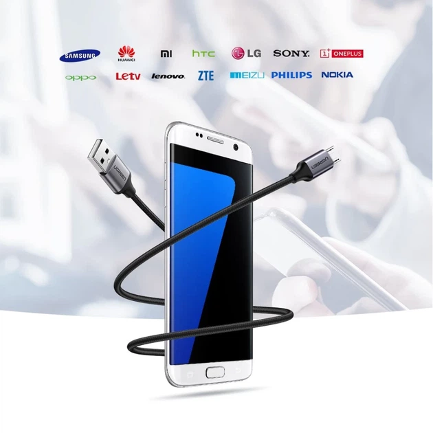 Кабель Ugreen USB-A to micro USB 1m Gray (6957303861460) - зображення 6