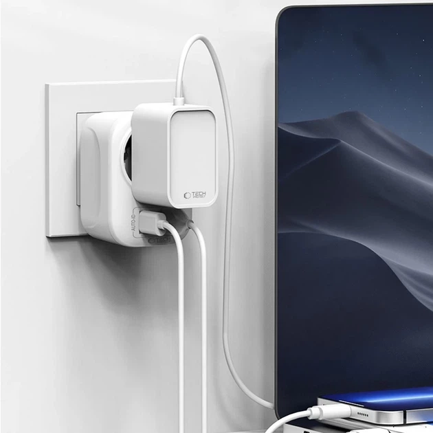 Адаптер Tech-Protect Travel Adapter TA100 UK to EU White (5906302368525) - изображение 7