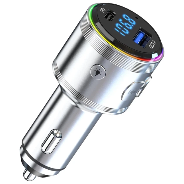 Автомобильное зарядное устройство 3mk Hyper Car Power Transmitter QC | PD 48W USB-C/USB-A Silver (5903108636247) - изображение 7