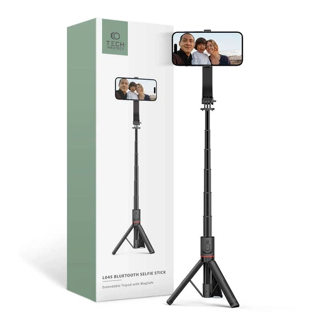 Универсальный штатив Tech-Protect L04s Magsafe Wireless Selfie Stick Tripod Black (9319456605471) - изображение 6