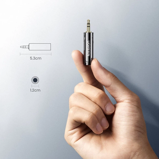 Аудиоадаптер Ugreen Audio Adapter 3.5mm to 6.35mm Mini Jack Gray (6957303867110) - изображение 11
