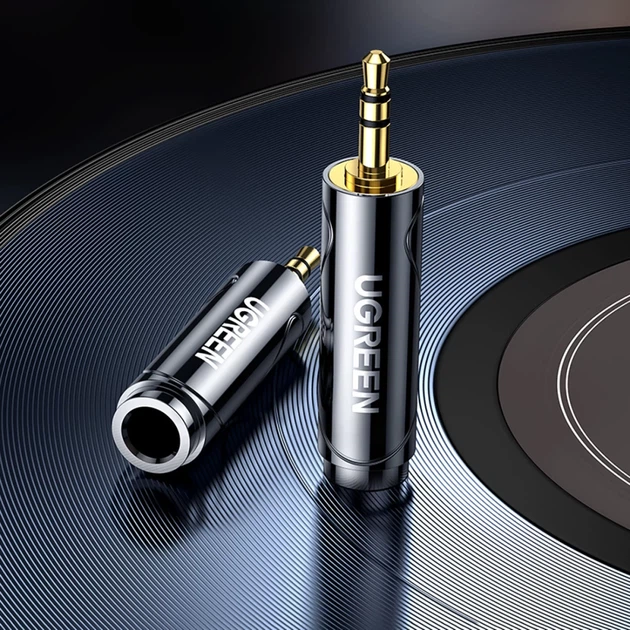 Аудиоадаптер Ugreen Audio Adapter 3.5mm to 6.35mm Mini Jack Gray (6957303867110) - изображение 12