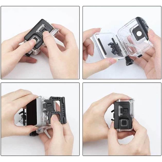 Водонепроницаемый чехол Tech-Protect GА200 Waterproof Case для GoPro Hero 5 | 6 | 7 Clear (5906302371778) - изображение 5