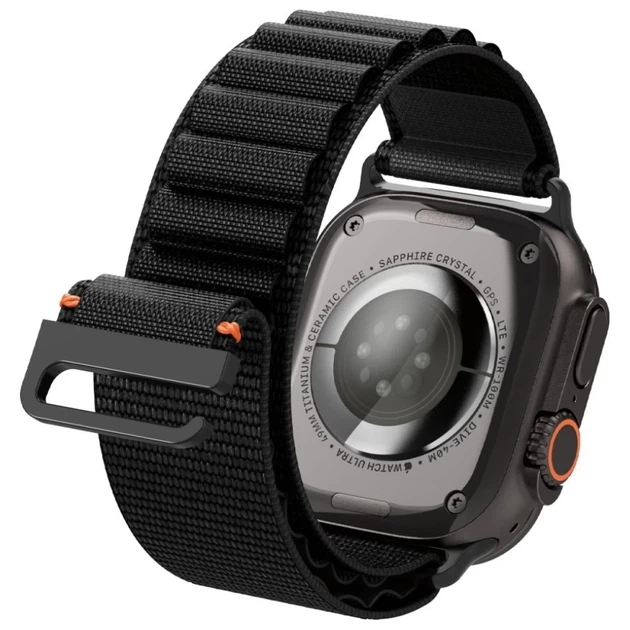 Ремінець Spigen WBF1 для Apple Watch 49 | 46 | 45 | 44 mm Black (AMP10144) - зображення 8