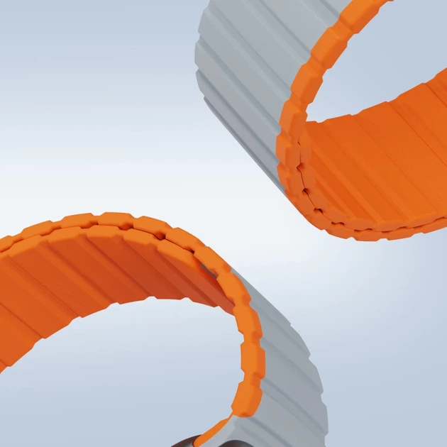 Ремінець Dux Ducis LD для Apple Watch 42 (10 series) | 41 | 40 | 38 mm Grey Orange (6934913027868) - зображення 8