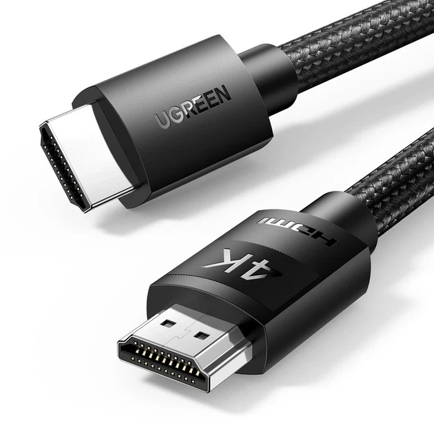 Кабель Ugreen HDMI 2.0 to HDMI 2.0 4K 1m Black (UGR1072BLK) - Фото 1 Кабель Ugreen HDMI 2.0 to HDMI 2.0 4K 1m Black (UGR1072BLK) - изображение 1
