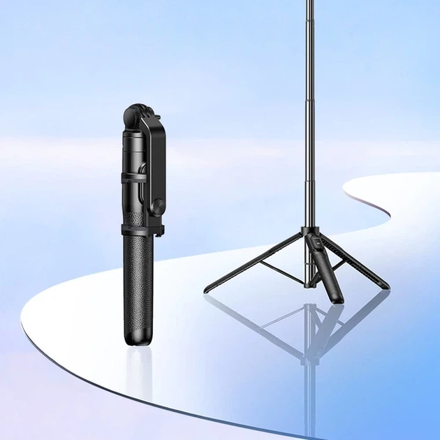 Універсальний штатив Ugreen with Stand and Bluetooth Remote Control 1.5m Black (6941876210626) - Фото 7 Універсальний штатив Ugreen with Stand and Bluetooth Remote Control 1.5m Black (6941876210626) - зображення 7